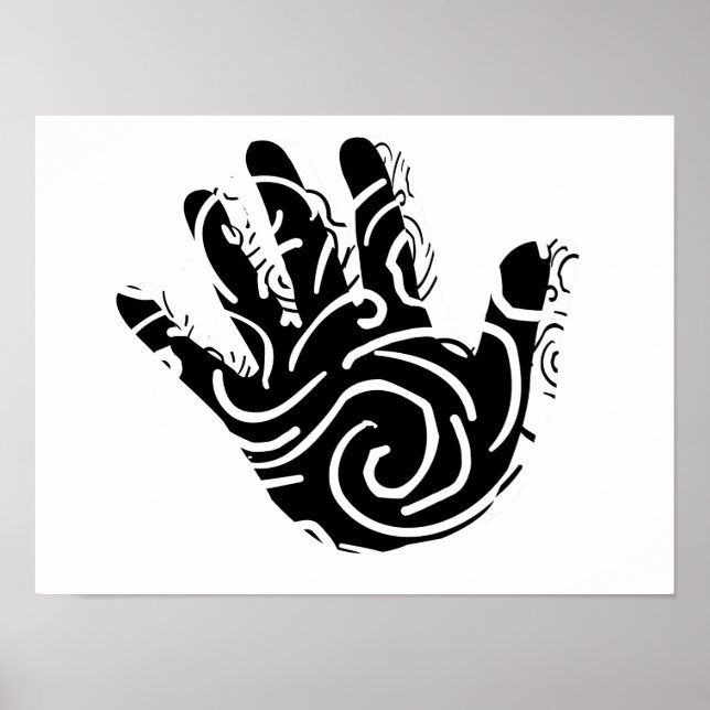 abstrakte geometrische Linien Poster (Vorne)