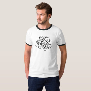 abstrakte geometrische Linien T-Shirt
