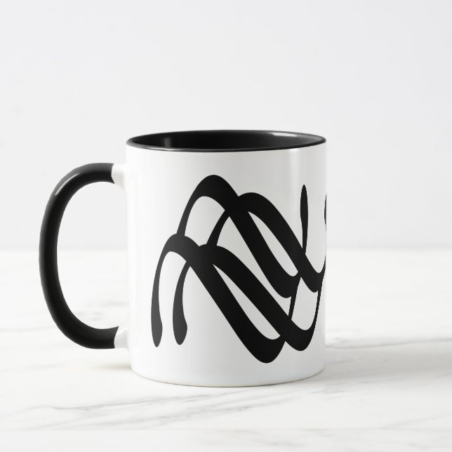 abstrakte geometrische Linien Tasse (Links)