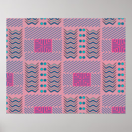 Abstrakte geometrische Linien und Formen | Poster