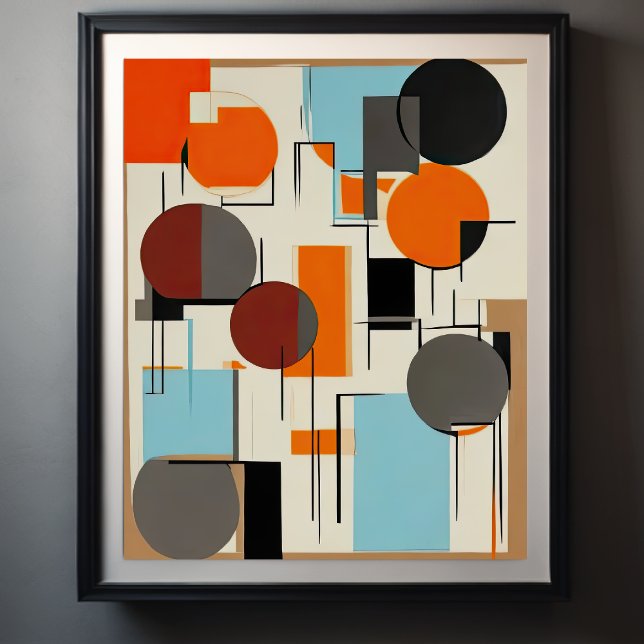 Abstrakte geometrische Malerei Poster (Von Creator hochgeladen)