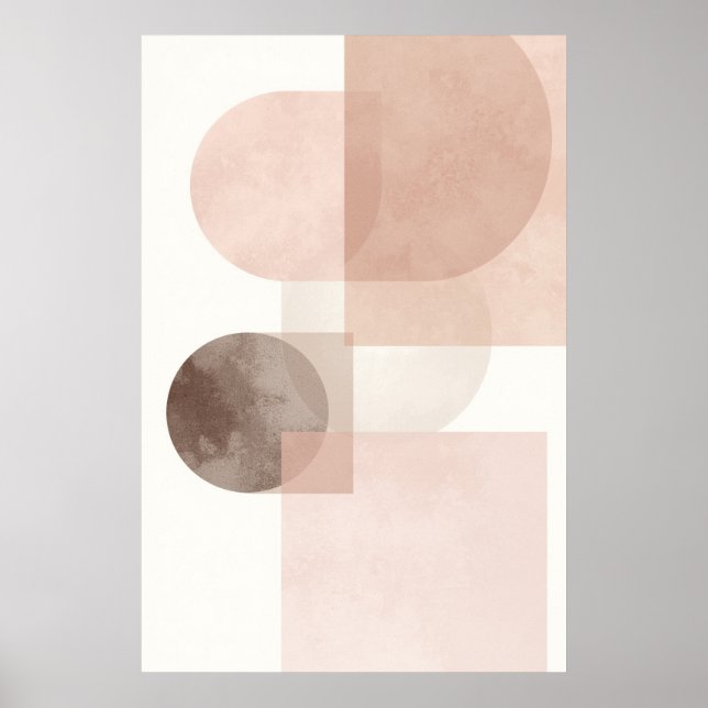 Abstrakte geometrische Minimalbilanz Poster (Vorne)