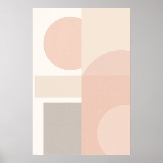 Abstrakte geometrische Minimalbilanz Poster (Vorne)
