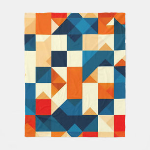 🌈 Abstrakte Geometrische Moderne Dekoration 🌈 Fleecedecke