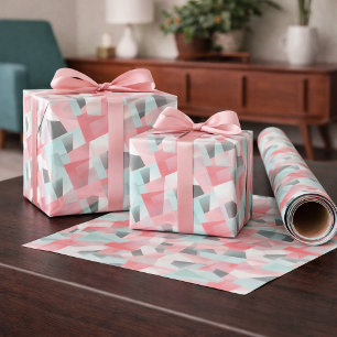 Abstrakte geometrische moderne Geschenkverpackung Geschenkpapier