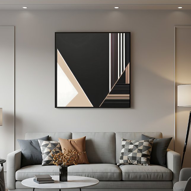 Abstrakte geometrische moderne Minimalist Poster (Von Creator hochgeladen)