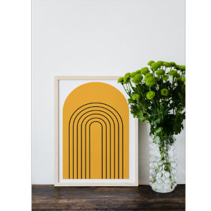 Abstrakte geometrische Moderne Minimalistische Boh Poster