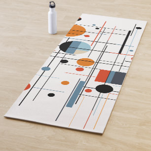 Abstrakte geometrische moderne minimalistische Lin Yogamatte