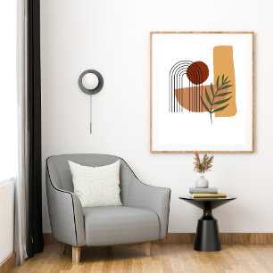 Abstrakte geometrische moderne Pastellfarbe Poster