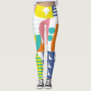 Abstrakte geometrische, moderne Vintage Formen. Leggings