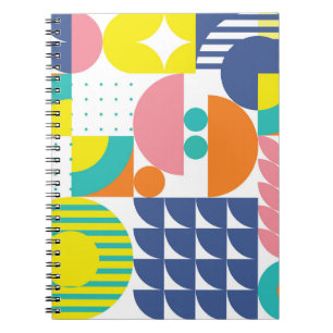 Abstrakte geometrische, moderne Vintage-Formen. Notizblock