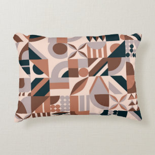 Abstrakte geometrische Mosaikform Dekokissen