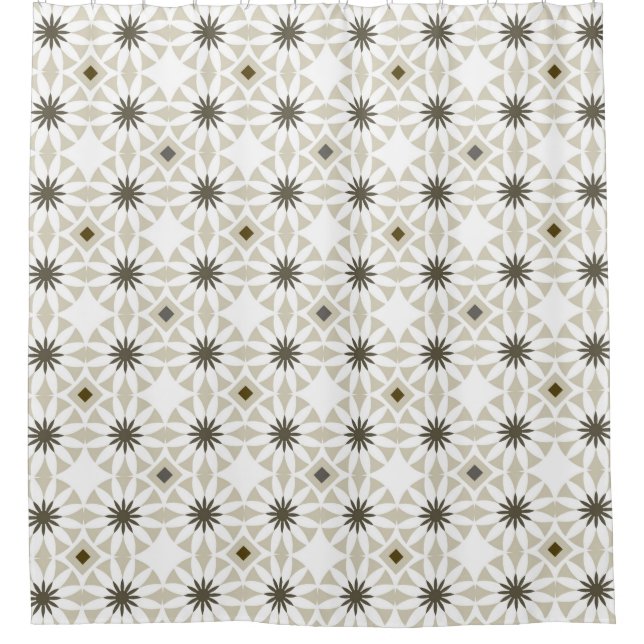 Abstrakte geometrische Muster Duschvorhang (Vorderseite)