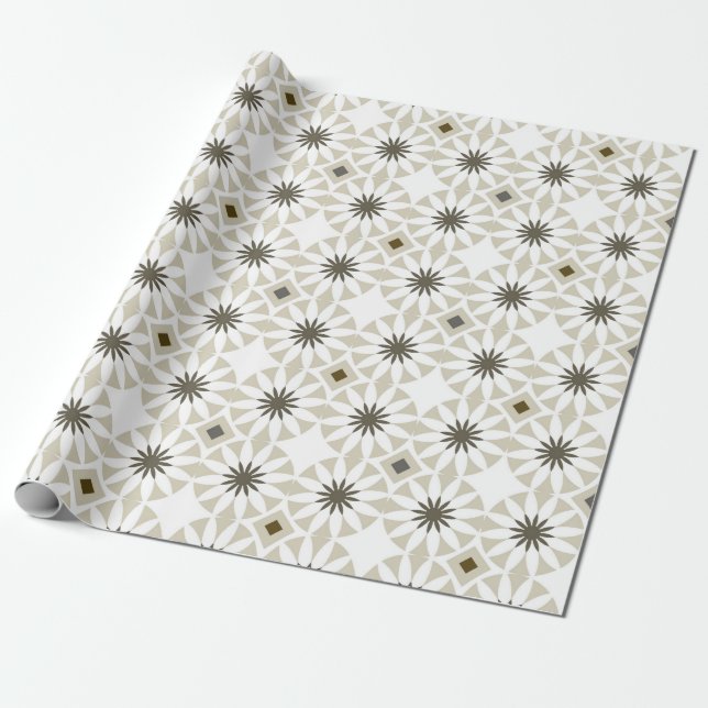 Abstrakte geometrische Muster Geschenkpapier (Ungerollt)