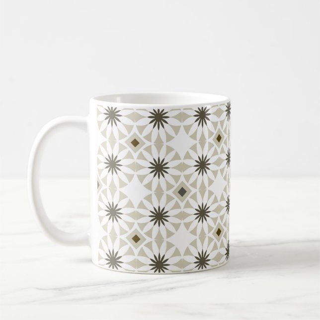 Abstrakte geometrische Muster Kaffeetasse (Links)