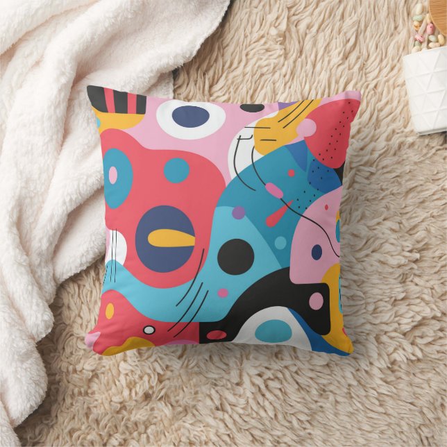 Abstrakte geometrische Muster Kissen (Decke)