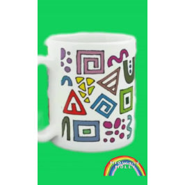 Abstrakte geometrische Muster moderner Designs Kaffeetasse