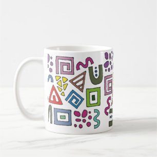 Abstrakte geometrische Muster moderner Designs Kaffeetasse
