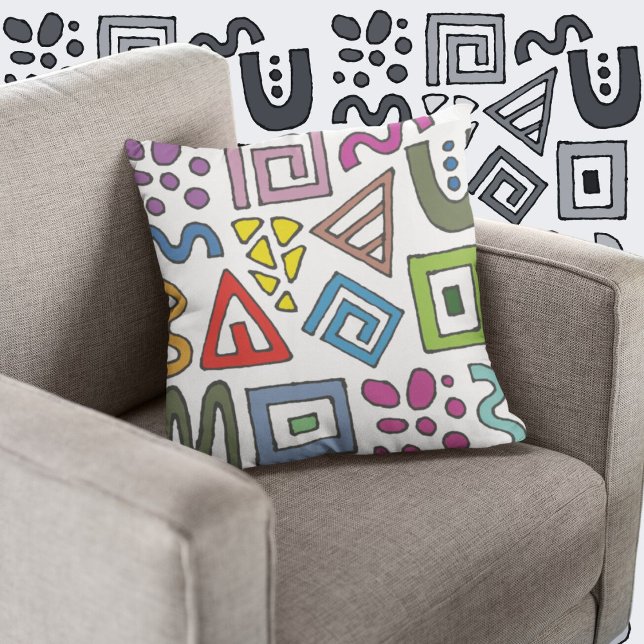 Abstrakte geometrische Muster moderner Designs Kissen (Abstract pattern cushion
)