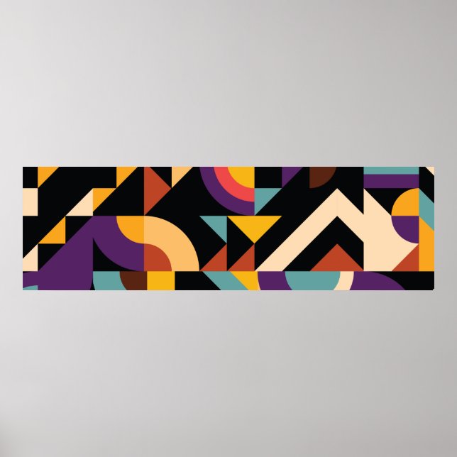 Abstrakte geometrische Muster Poster (Vorne)