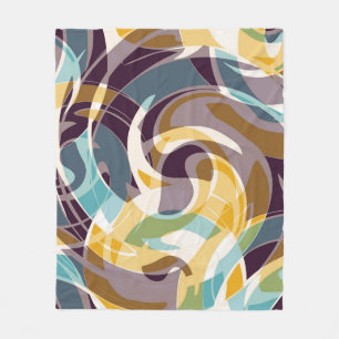 Abstrakte geometrische Objekte Graffiti grunge eff Fleecedecke