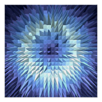 abstrakte geometrische poligonale Struktur. 3d
