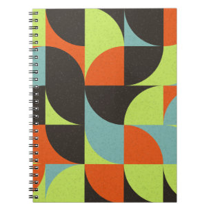 Abstrakte geometrische Rechenkunst-Illustration Notizblock