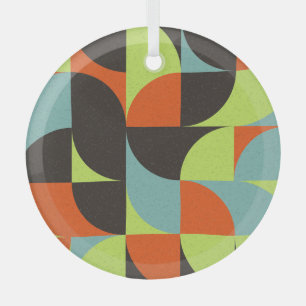 Abstrakte geometrische Rechenkunst-Illustration Ornament Aus Glas