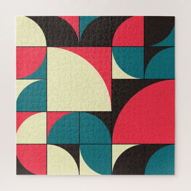 Abstrakte geometrische, rechnerische Kunstdarstell Puzzle (Vertikal)