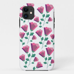Abstrakte geometrische rosa Blume Case-Mate iPhone Hülle