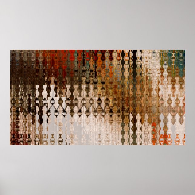 abstrakte, geometrische Schnittfläche Poster (Vorne)
