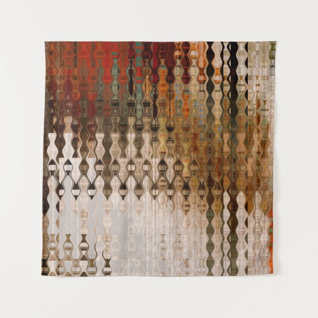 abstrakte, geometrische Schnittfläche Wandteppich (Vorderseite)