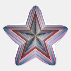 abstrakte geometrische Starkunst Stern-Aufkleber