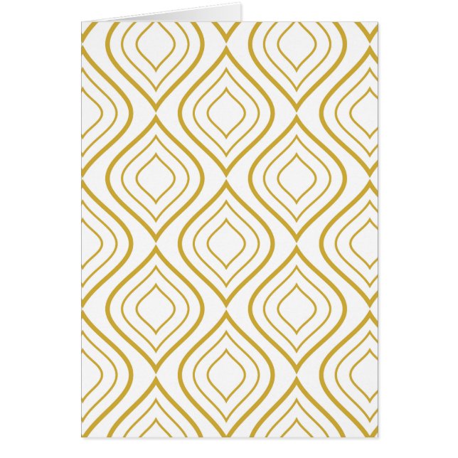 Abstrakte geometrische, weiß und gold (Vorne)