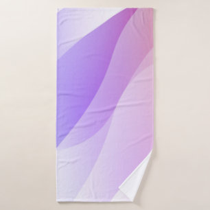 Abstrakte Geometrische Wellenform mit glattem Soft Badehandtuch