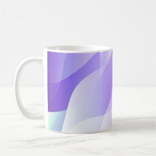 Abstrakte Geometrische Wellenform mit glattem Soft Kaffeetasse