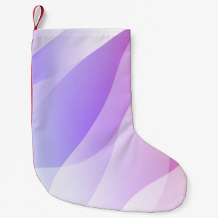Abstrakte Geometrische Wellenform mit glattem Soft Kleiner Weihnachtsstrumpf