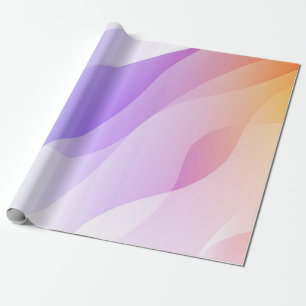 Abstrakte geometrische Wellenform mit weichem Farb Geschenkpapier