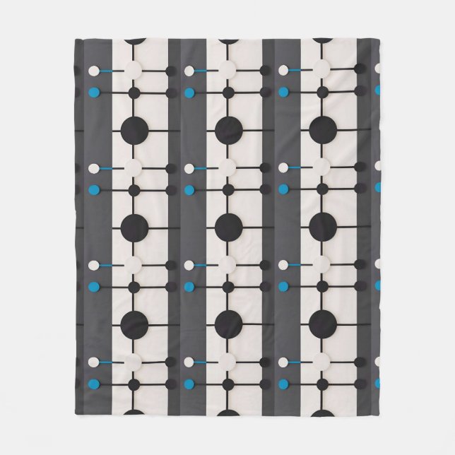 Abstrakte geometrische Zusammensetzung Fleecedecke (Vorderseite)