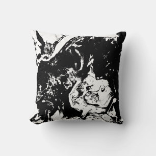 Abstrakte Gesichter Kunst Kissen