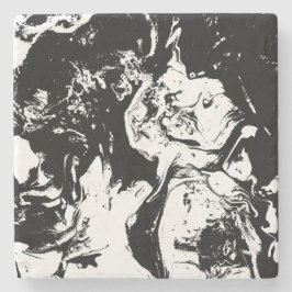 Abstrakte Gesichter Kunst Steinuntersetzer