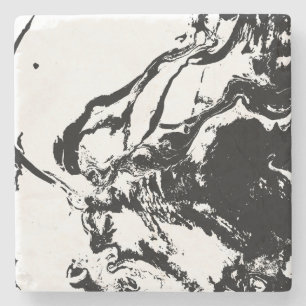 Abstrakte Gesichter Kunst Stone Untersetzer