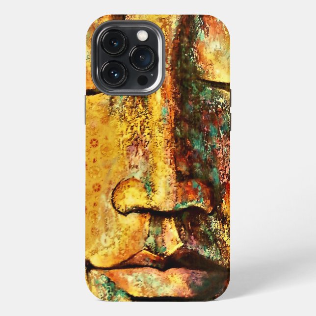 Abstrakte Gesichtskunst iPhone Hülle (Rückseite)