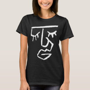 Abstrakte Gesichtspflege Männer Kinder Mädchen Mäd T-Shirt