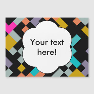 Abstrakte Gestaltung der miteinander verbundenen F Magnetkarte