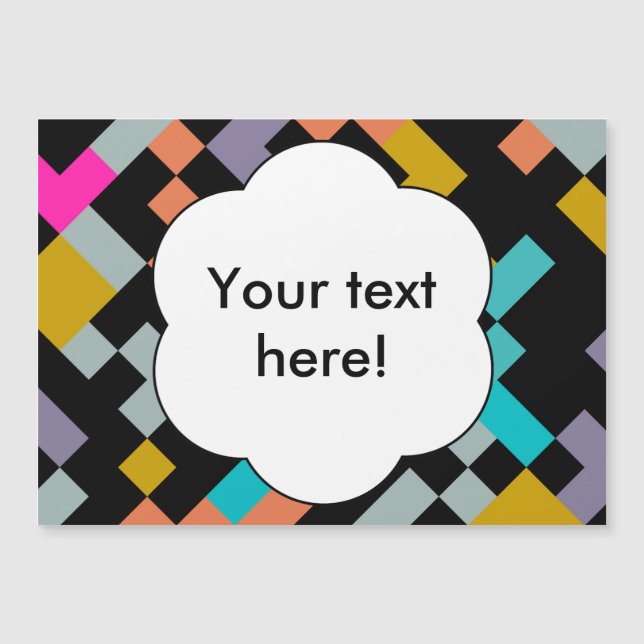 Abstrakte Gestaltung der miteinander verbundenen F Magnetkarte (Vorderseite)