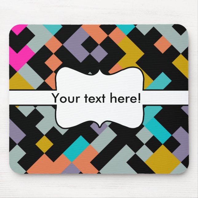 Abstrakte Gestaltung der miteinander verbundenen F Mousepad (Vorne)