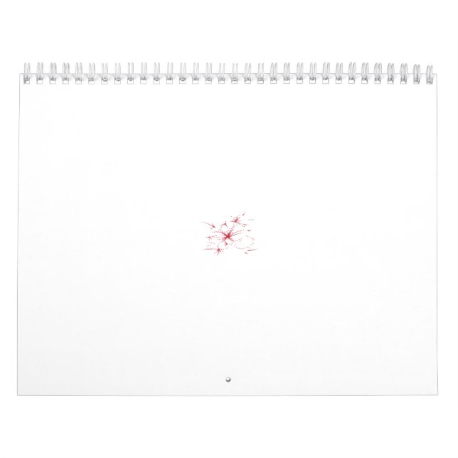 Abstrakte Gestaltung mehrerer roter Blume Kalender (Titelbild)