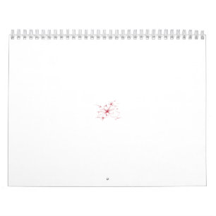 Abstrakte Gestaltung mehrerer roter Blume Kalender