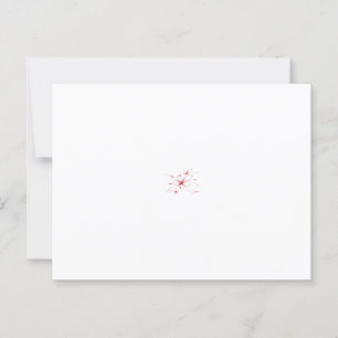 Abstrakte Gestaltung mehrerer roter Blume Postkarte